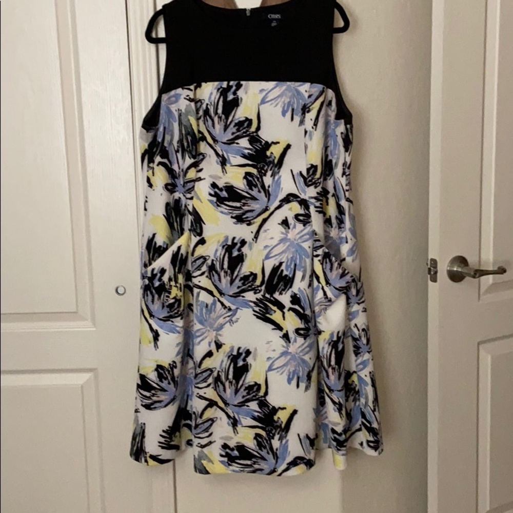 Watercolor print dress